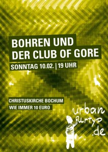 #26 BohrenClubOfGore Plakat hoch